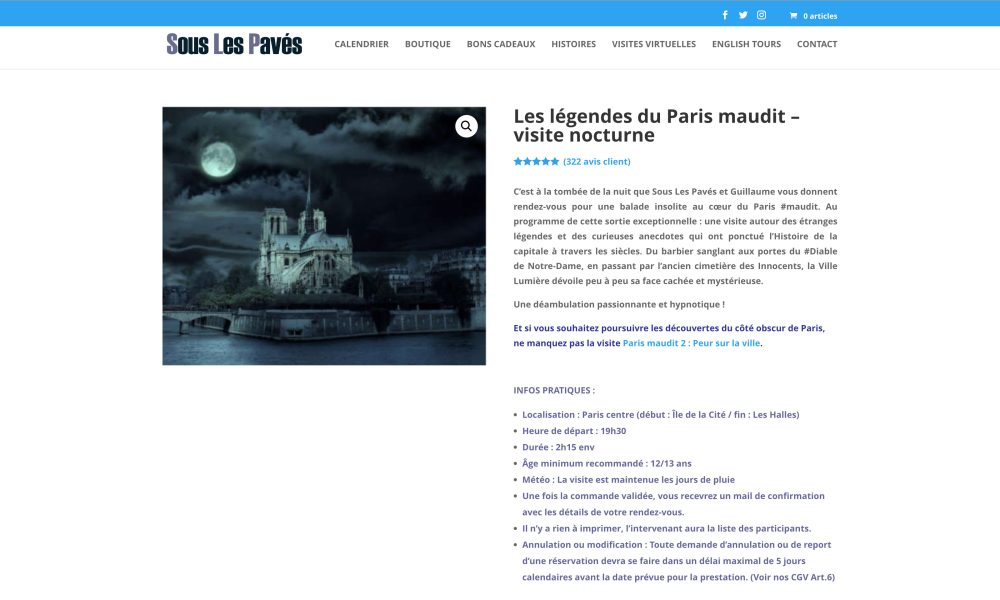 Fiche d'une visite guidée sur l'ancien site Sous les pavés